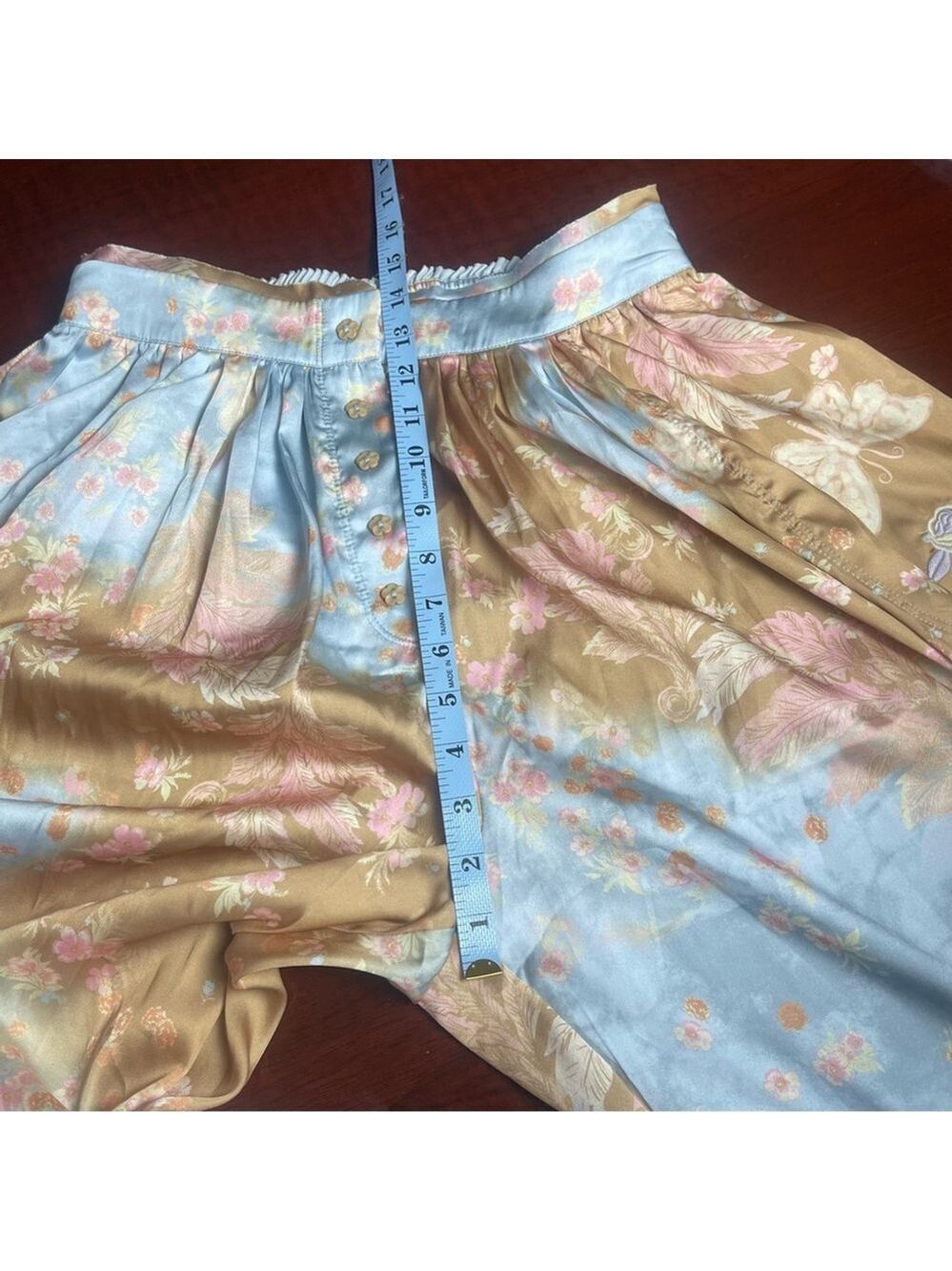 FREE PEOPLE Intimately Night Special Printed Pants Harem pants Embroidered Sz S - Picture 9 of 16